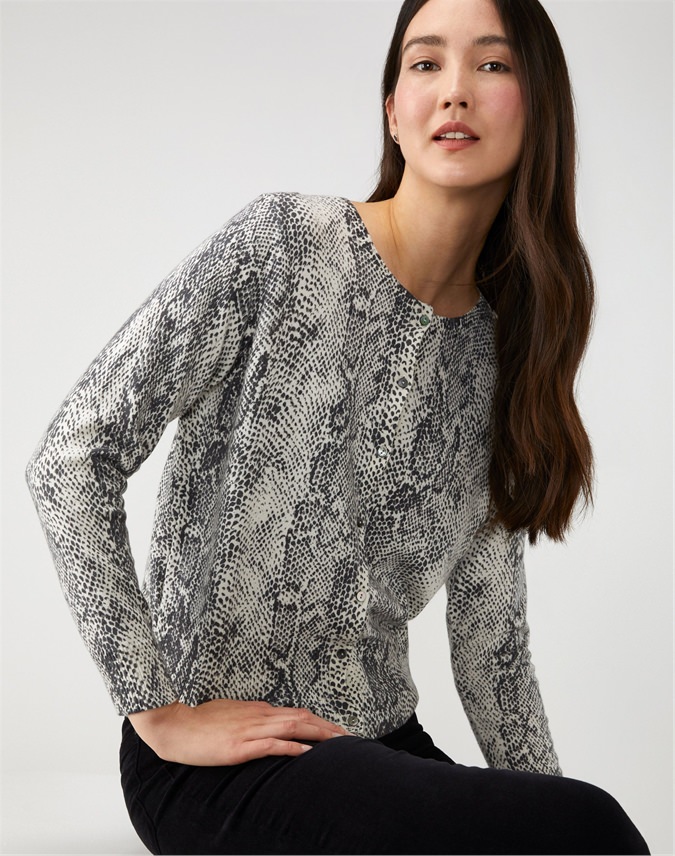 Relaxed Cropped Cardigan