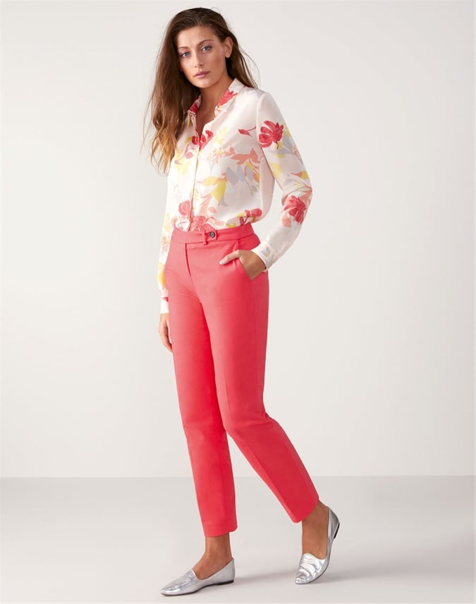 floral silk shirt womens