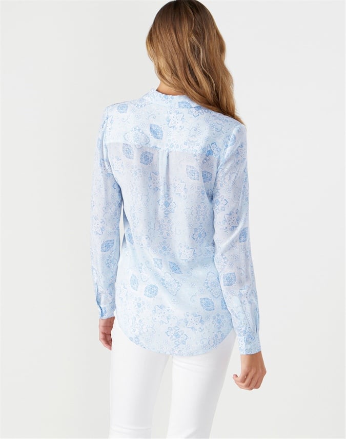 Relaxed Washed Silk Blouse