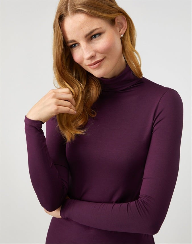 roll neck top womens uk