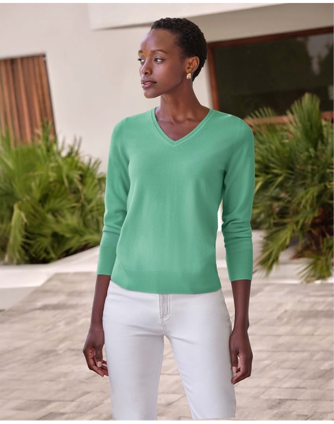 Cashmere V Neck Sweater