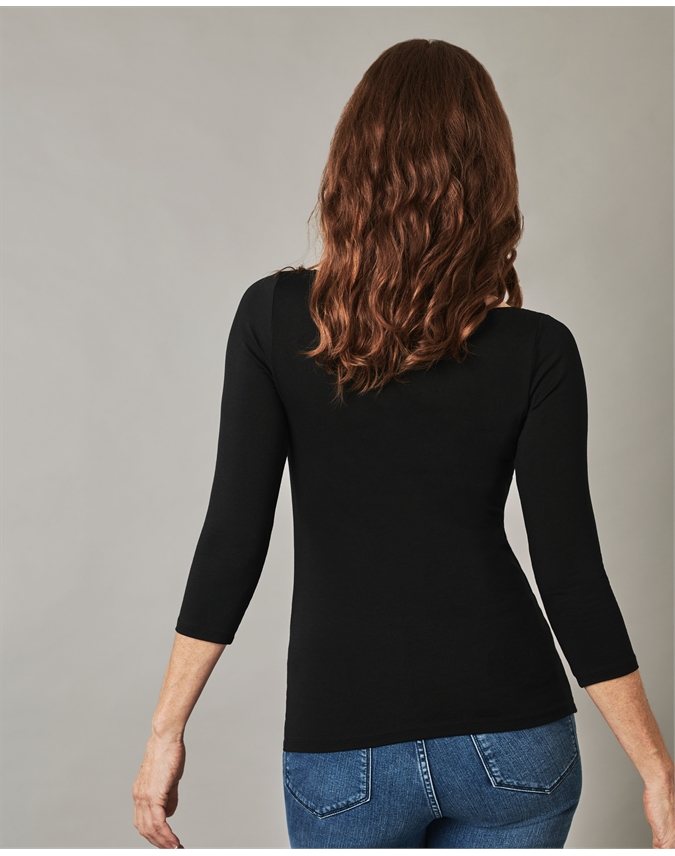 Soft Jersey Square Neck Top