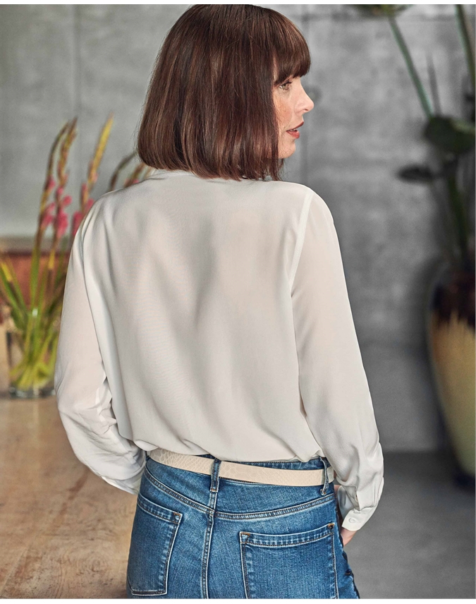 Washed Silk Relaxed Blouse