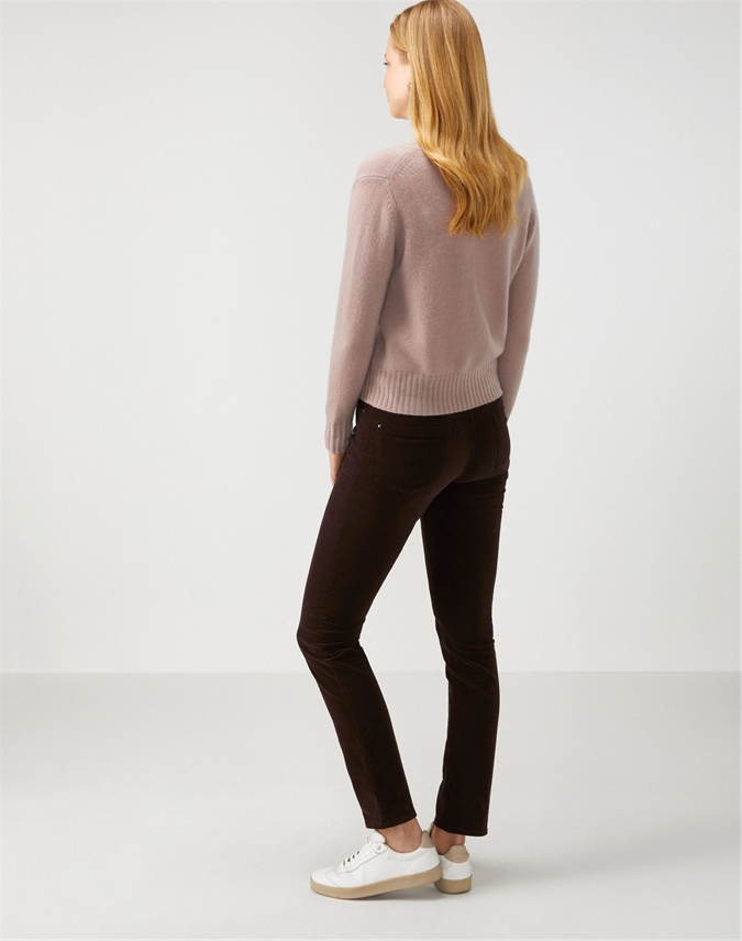 Chocolate Washed Velvet Jean Pure Collection