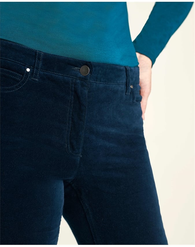 high waisted velvet jeans
