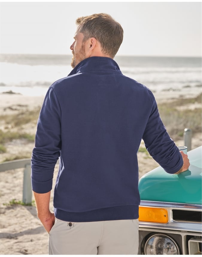 Cotton Half Zip Sweater