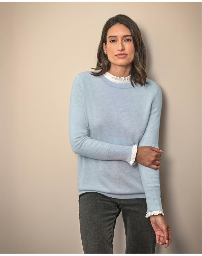 Womens Cashmere Boyfriend Sweater
