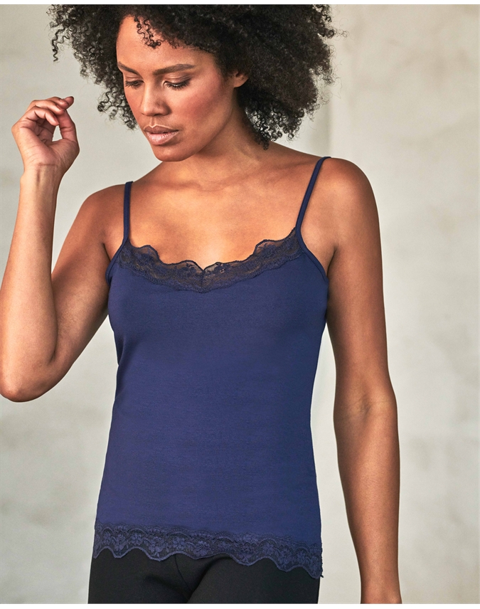 Womens Lace Jersey Camisole