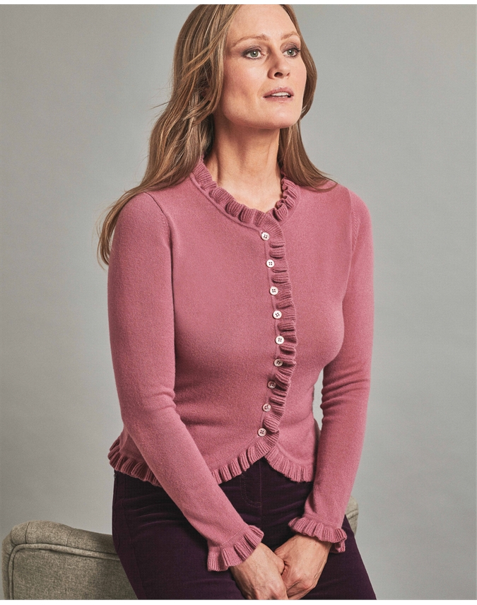 cashmere edge to edge cardigan