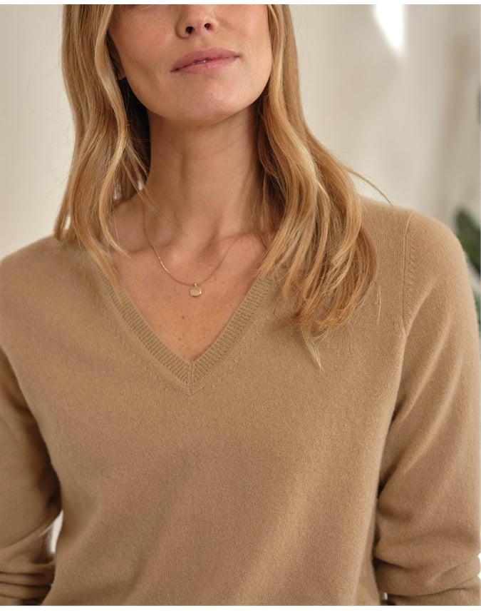 Cashmere V Neck Sweater