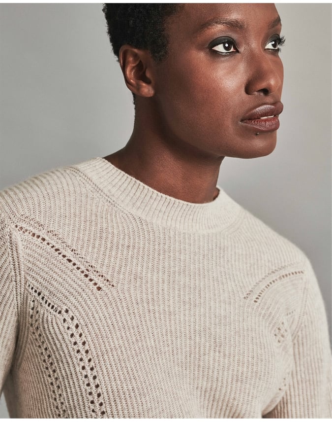 pointelle sweater