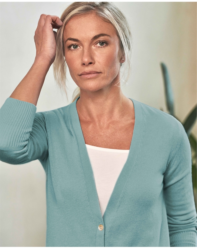 duck egg cardigan