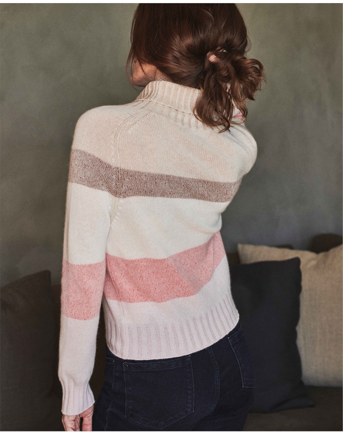 Organic Cashmere Lofty Polo Sweater