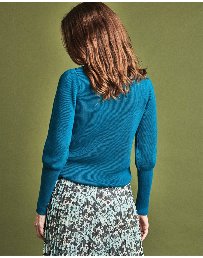 dark teal sweater