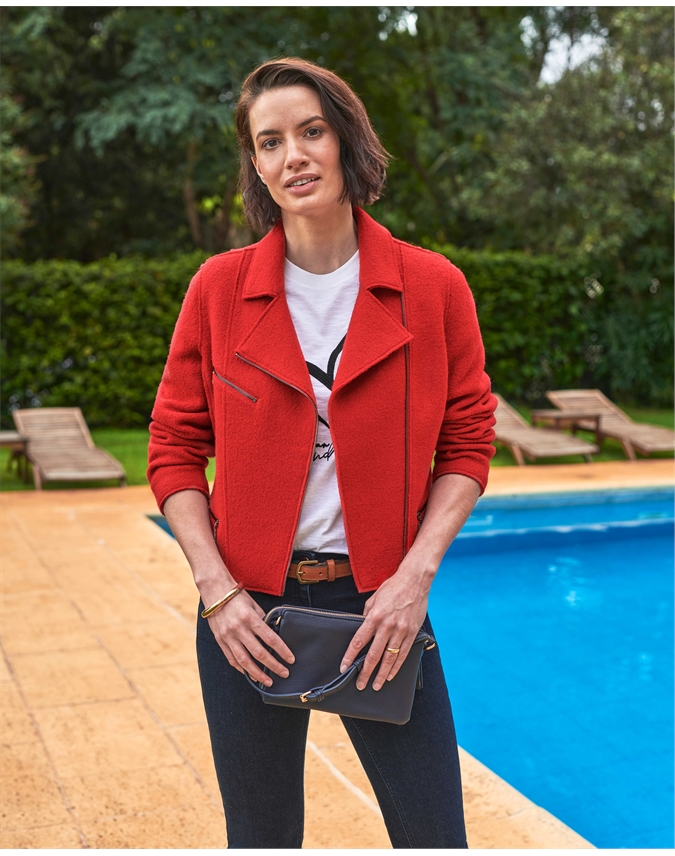 biker cardigan