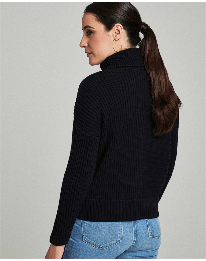 relaxed sweater polo