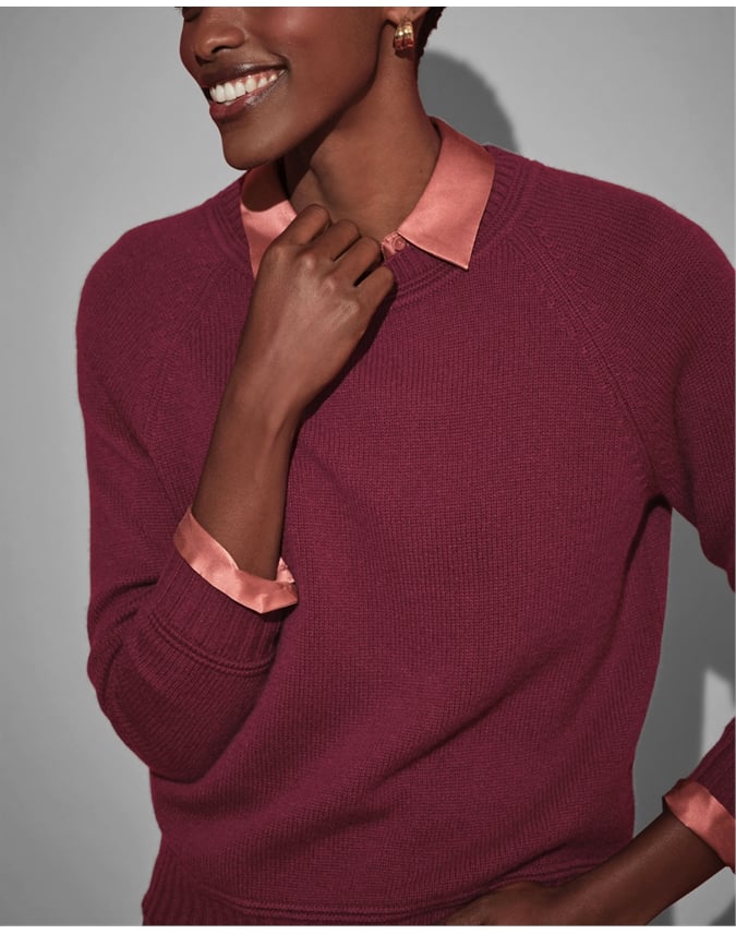 Cashmere Lofty Raglan Sleeve Sweater