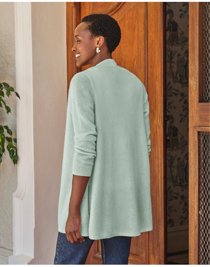 Gassato Lightweight Cashmere Swing Cardigan