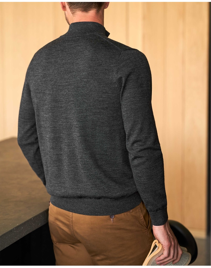 Merino Half Zip Sweater