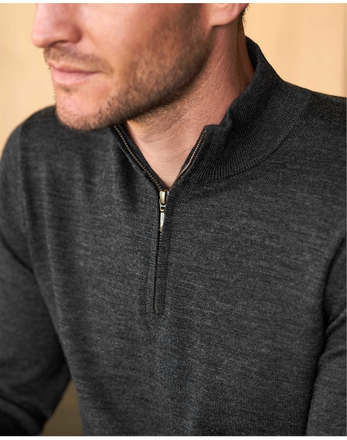 Merino Half Zip Sweater