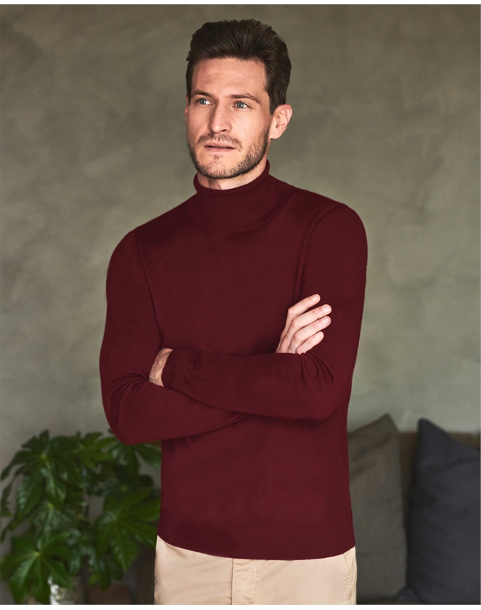 Merino Polo Neck Sweater