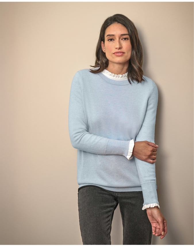 Womens Cashmere Boyfriend Sweater