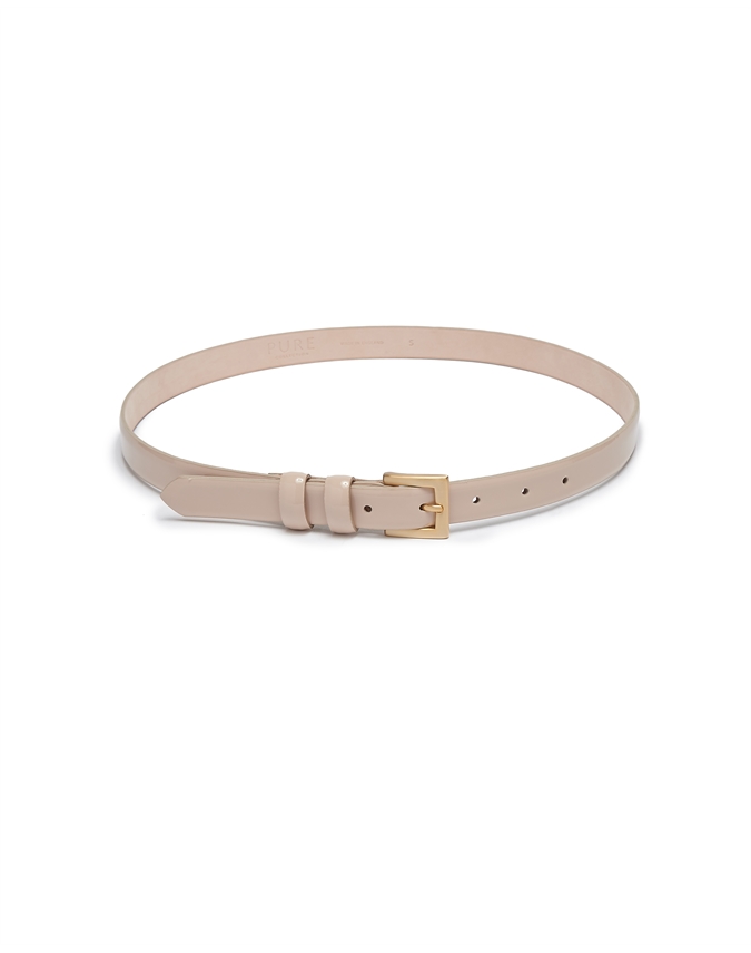Sand Patent | Fancy Leather Belt | Pure Collection