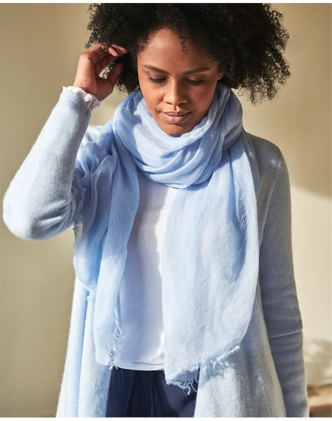 PCAMANDA Light Scarf - Cashmere Blue