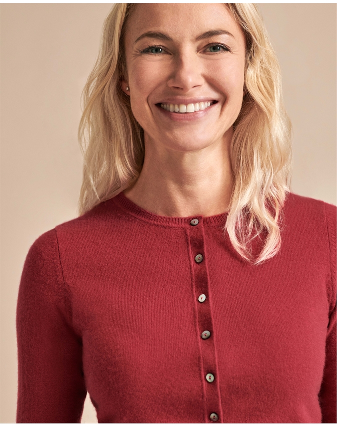cranberry cardigan