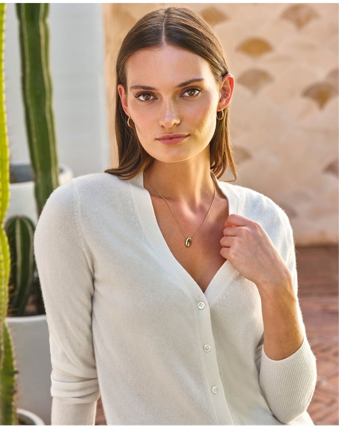 Cashmere V Neck Cardigan