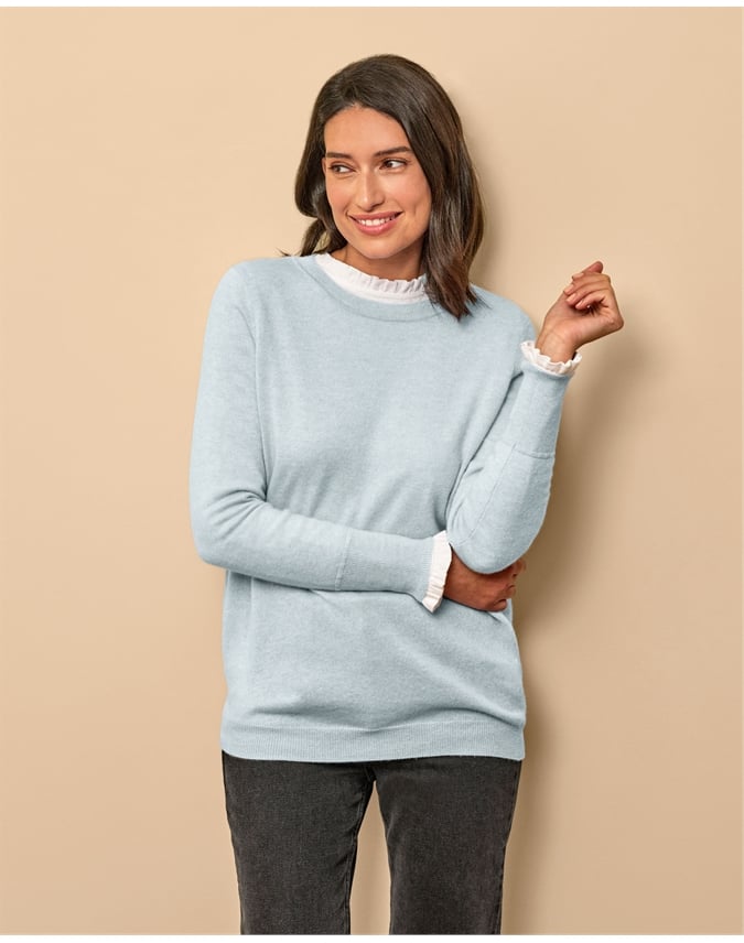 Womens Cashmere Boyfriend Sweater