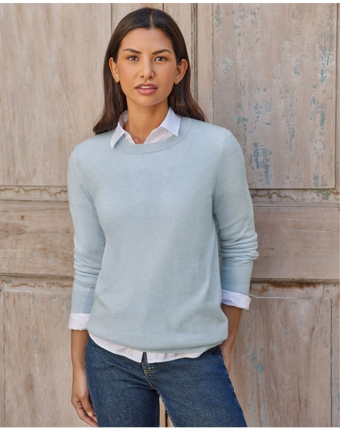 Womens Cashmere Boyfriend Sweater