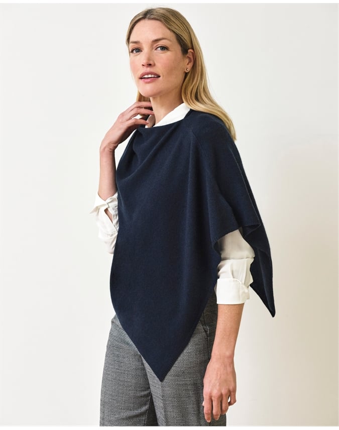 Organic Cashmere Gassato Poncho
