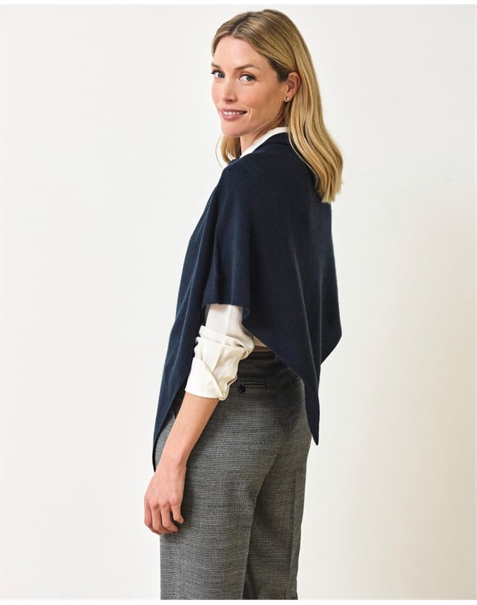 Organic Cashmere Gassato Poncho