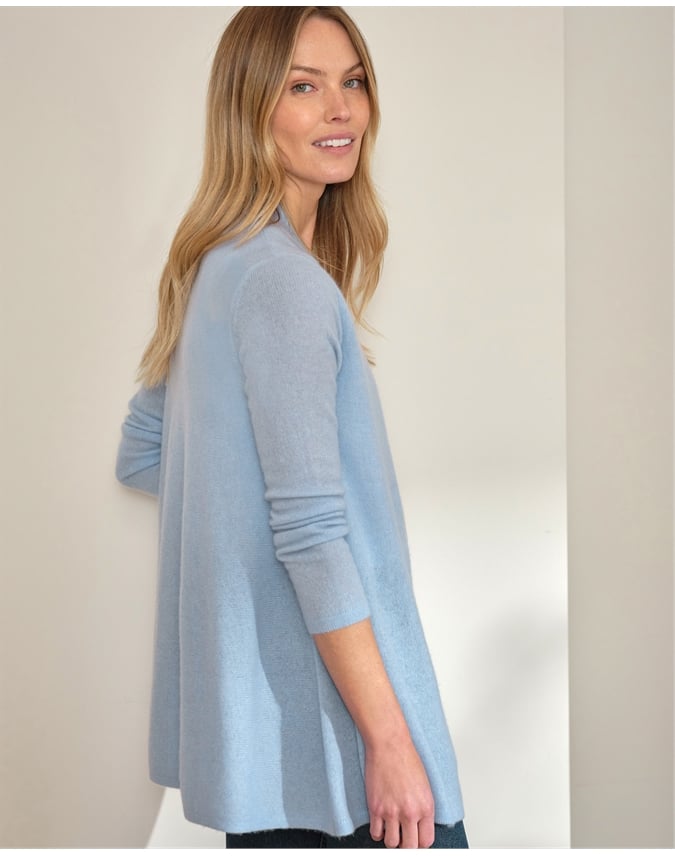Gassato Lightweight Cashmere Swing Cardigan