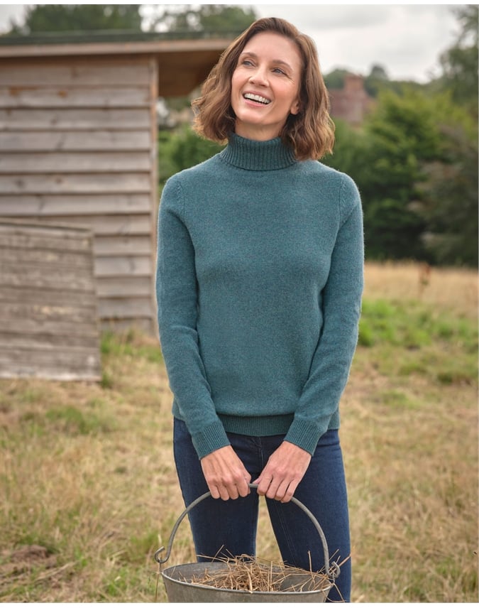 Womens Lambswool Polo