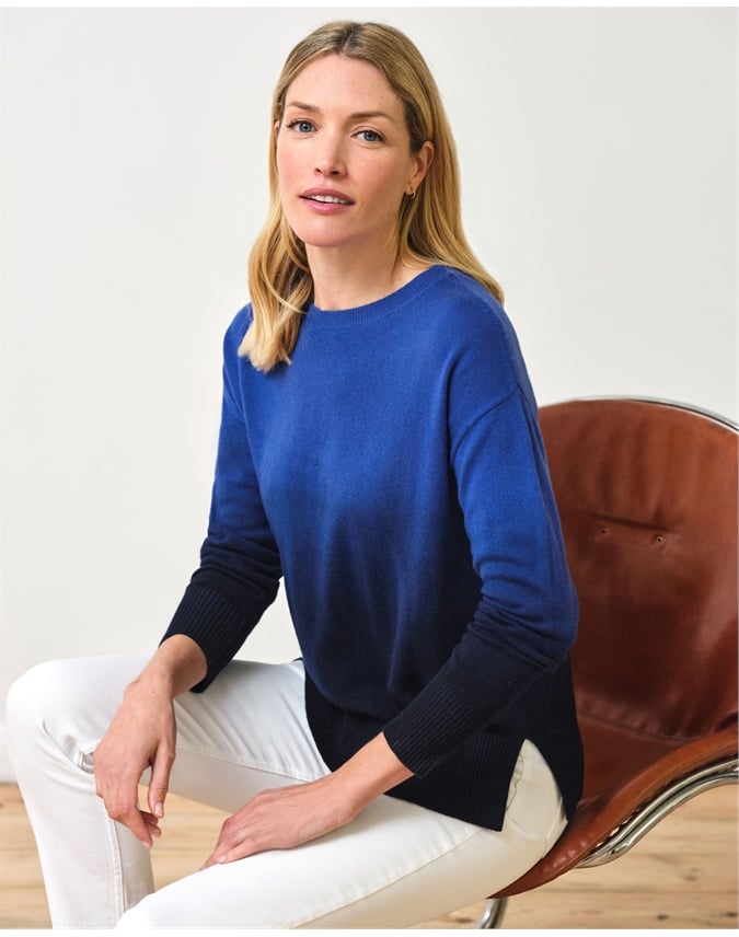 Ombre Wool Cash Sweater