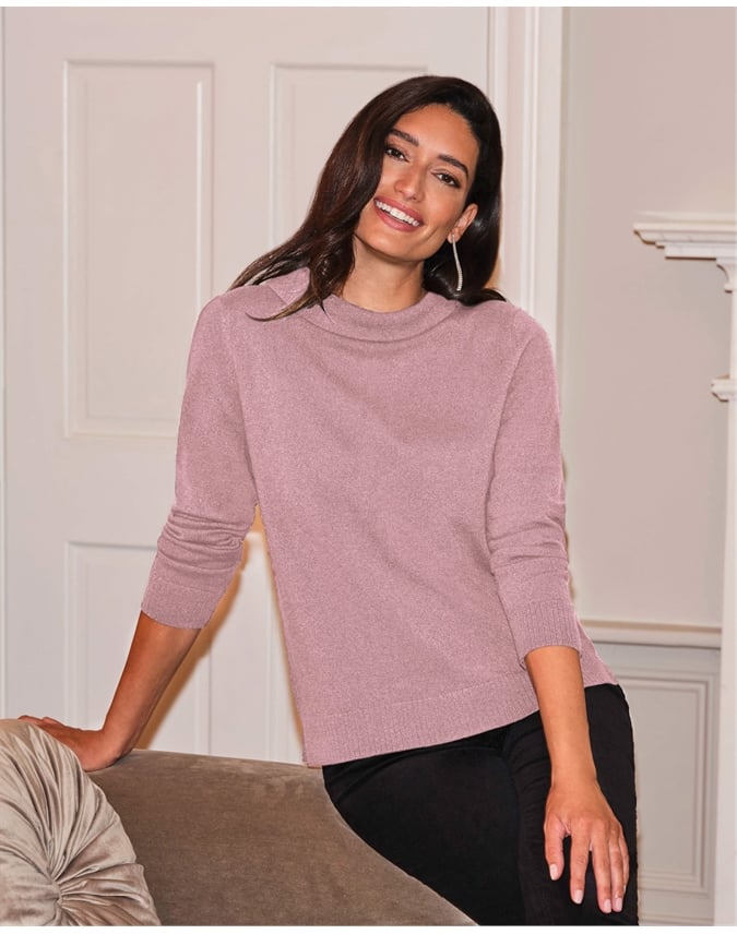 Cashmere Bardot Neck Jumper