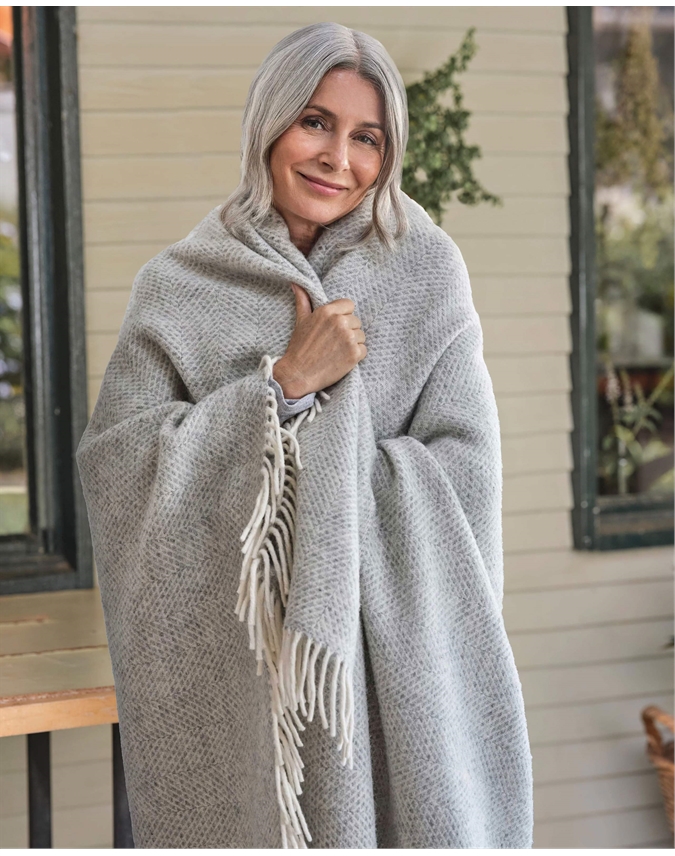 Pure Wool Beehive Throw
