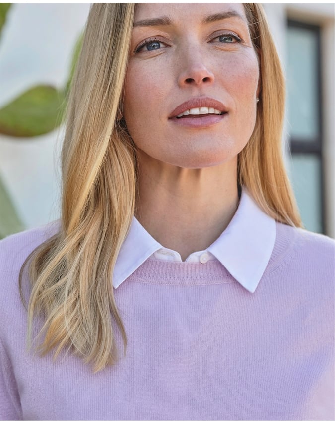 Womens Cashmere Boyfriend Sweater