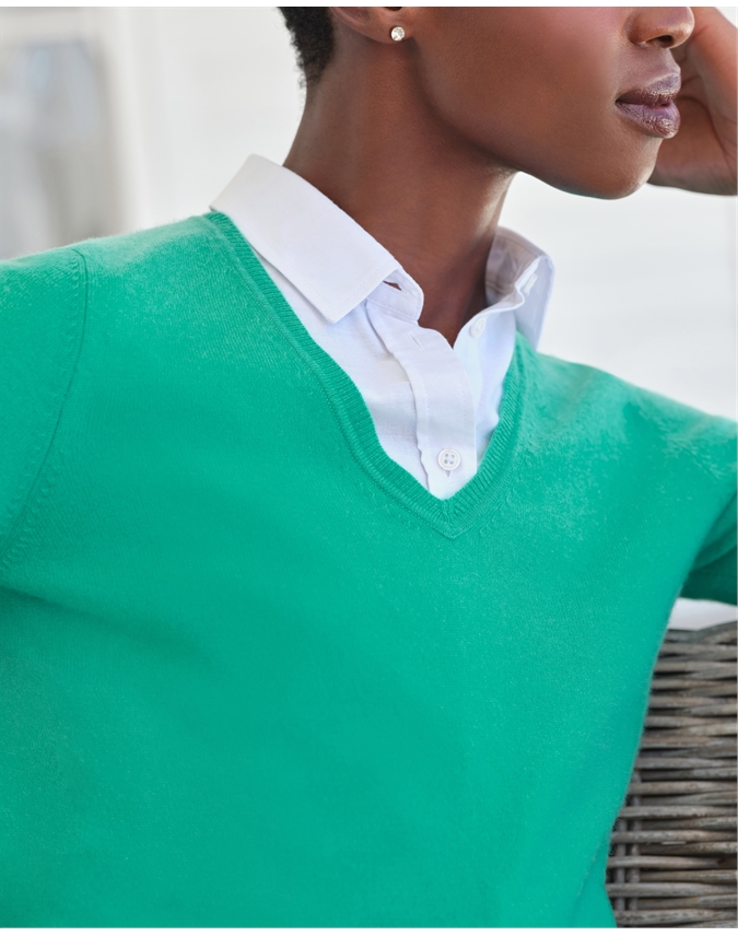 Cashmere V Neck Sweater
