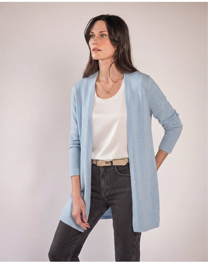 Gassato Lightweight Cashmere Swing Cardigan