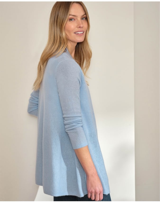 Gassato Lightweight Cashmere Swing Cardigan