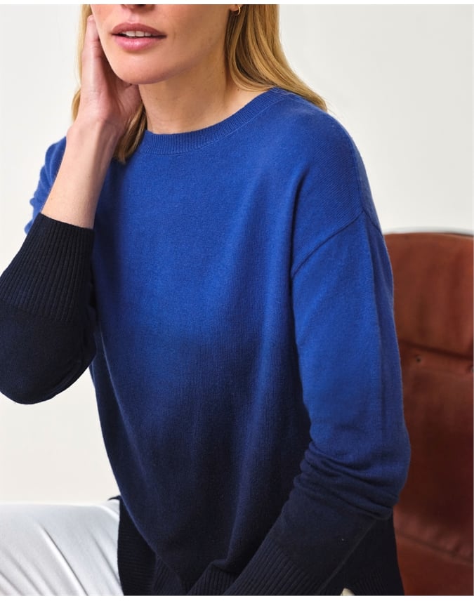 Ombre Wool Cash Sweater