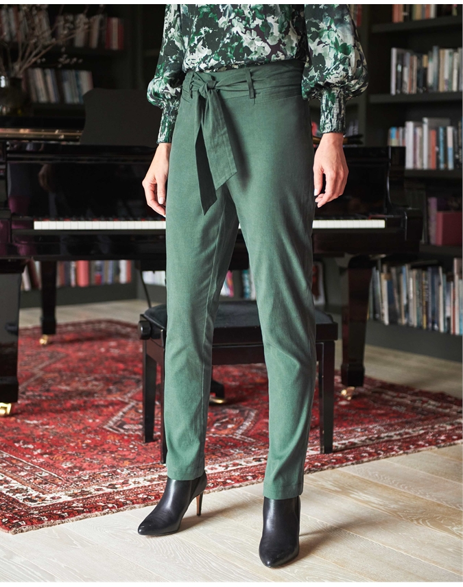 Belted Tencel Trousers