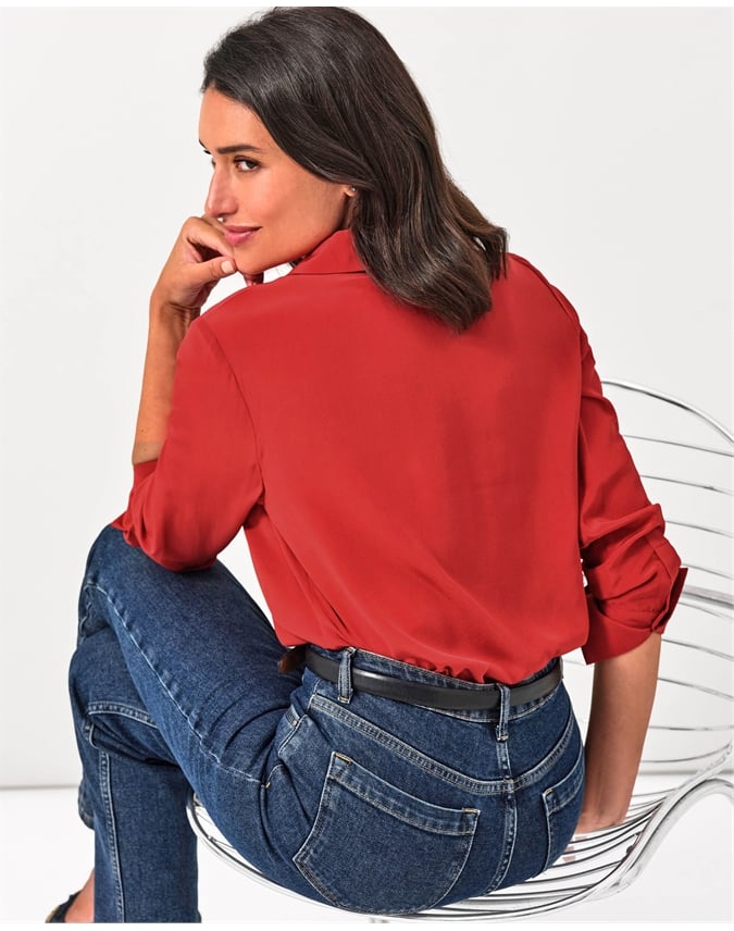 Pure Washed Silk Shirt