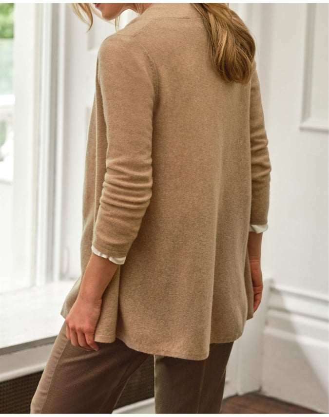 Gassato Lightweight Cashmere Swing Cardigan