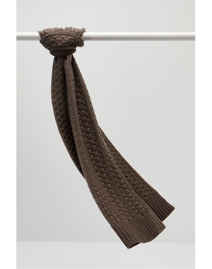 cashmere cable scarf