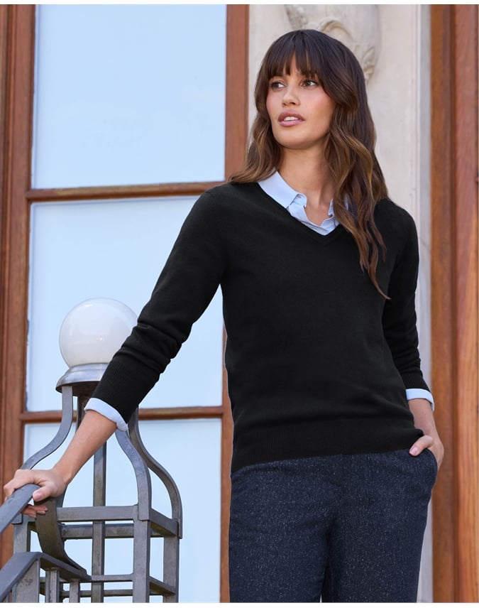 Cashmere V Neck Sweater