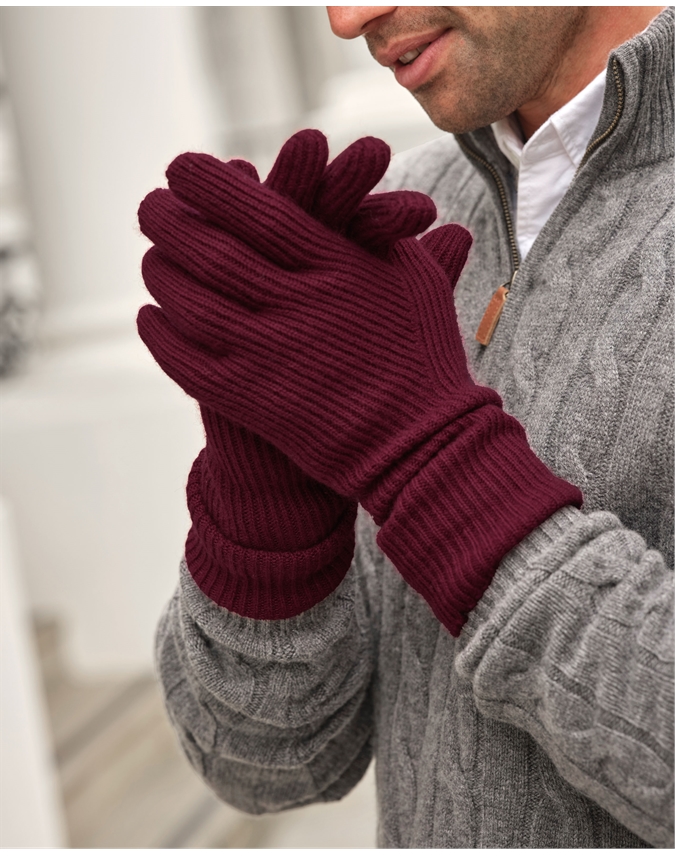 Mens Ribbed Gloves